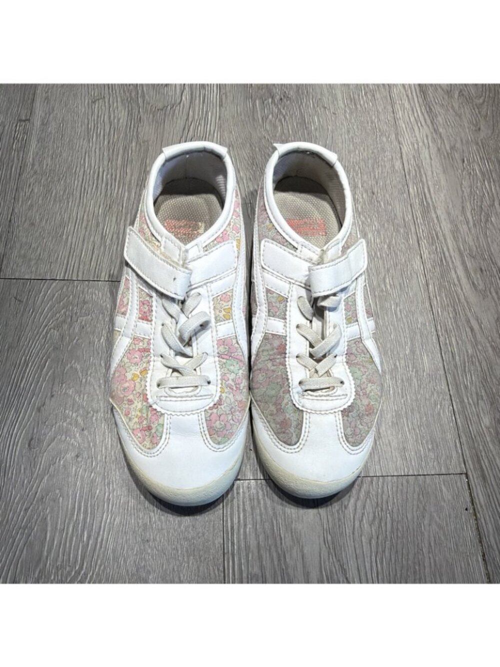 Onitsuka Tiger Mexico 66 kids' Shoes "White Cotton Candy" floral Girls Size 3 - Picture 2 of 9